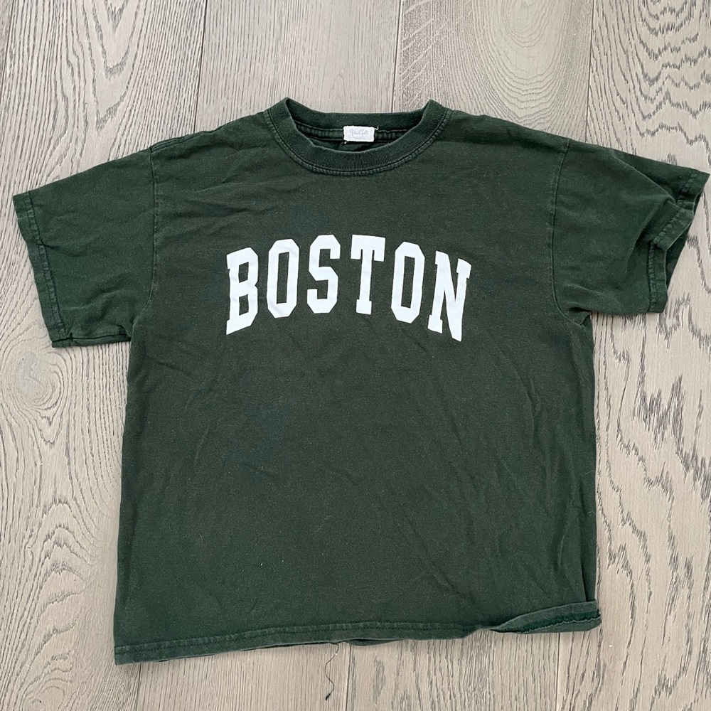Brandy Melville boston Green T-Shirt